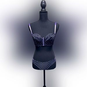 Morbid Threads Bra & Panty Set, Sz. S